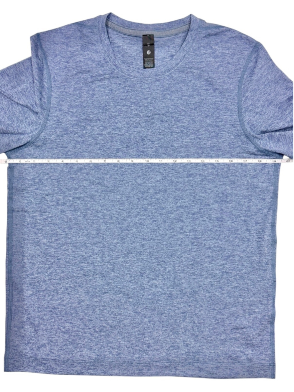 Lululemon Soft Jersey Short-Sleeve Shirt NWT Heathered Washed Denim XS - Picture 4 of 7